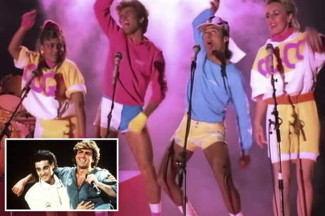 Wham!’s Andrew Ridgeley jokes he’s ‘regretful’ for tiny shorts he and George Michael wore in iconic video