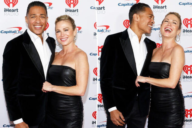 Amy Robach, T.J. Holmes attend first red carpet as a couple one year after affair scandal broke