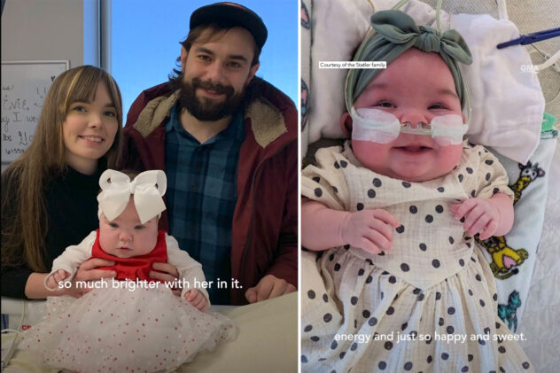Baby girl born 4 months early and just 14 ounces finally goes home in time for first Christmas: ‘She is our gift’