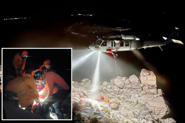 California hiker trapped under 5-ton boulder for 7 hours rescued by volunteers and Navy medics