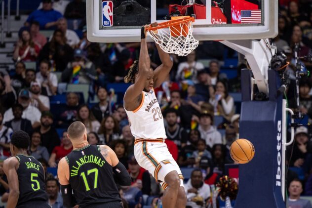 Charles Bassey and Cedi Osman shine in Spurs loss to Pelicans