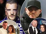 Leicester fans taunt Wayne Rooney with Jamie Vardy masks at the Wagatha Christie derby... as Foxes pile on the misery for the Birmingham boss