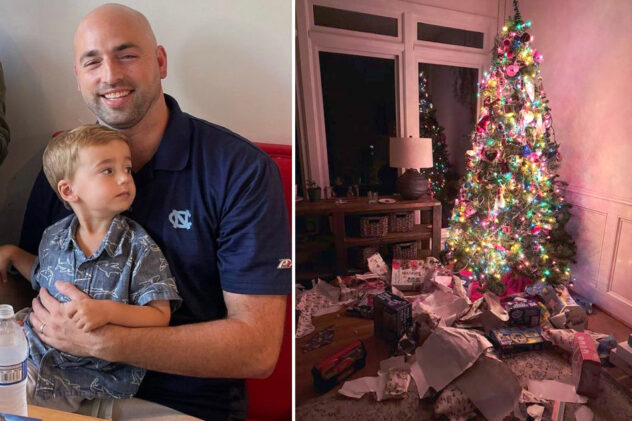 Little boy, 3, unwraps ‘literally everything’ under family’s Christmas tree at 3 a.m.: ‘Legitimately thought he was doing a service’