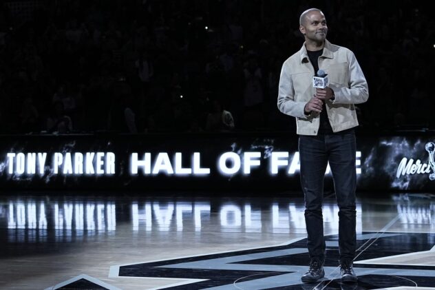 Open Thread: Tony Parker’s updated jersey returns to its place in rafters