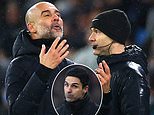 Pep Guardiola sarcastically calls Anthony Taylor 'the master of commander who knows everything' after Man City's 3-3 draw with Spurs - and says he won't make a 'Mikel Arteta comment' following late controversy