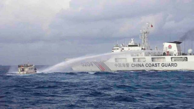 Philippines accuses China of blasting navy supply boat with water cannon
