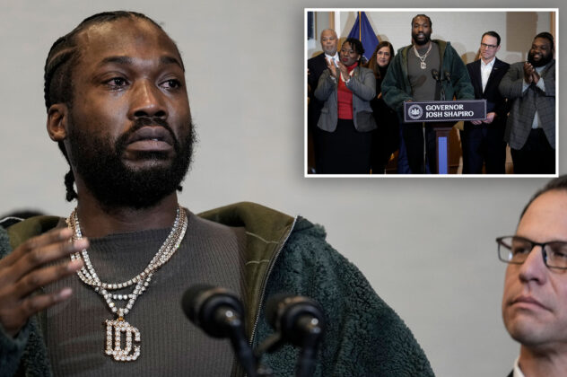 Rapper Meek Mill gets emotional at Pennsylvania probation reform bill signing: ‘I had to fight’