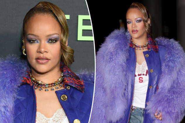 Rihanna wears more than $100K worth of colored jewels at Fenty x Puma event
