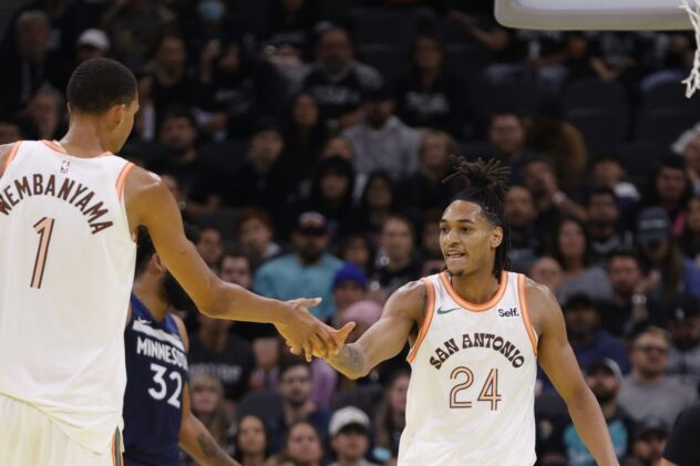 The Spurs have a budding pick and roll duo