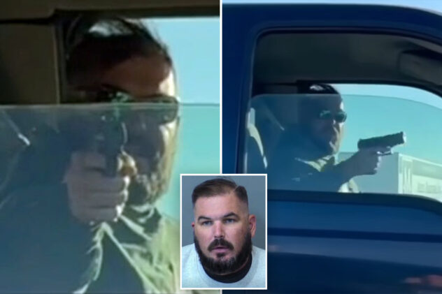 US Air Force sergeant arrested after pointing gun at woman, 19, during road rage incident: ‘Do you want to f—ing die?’