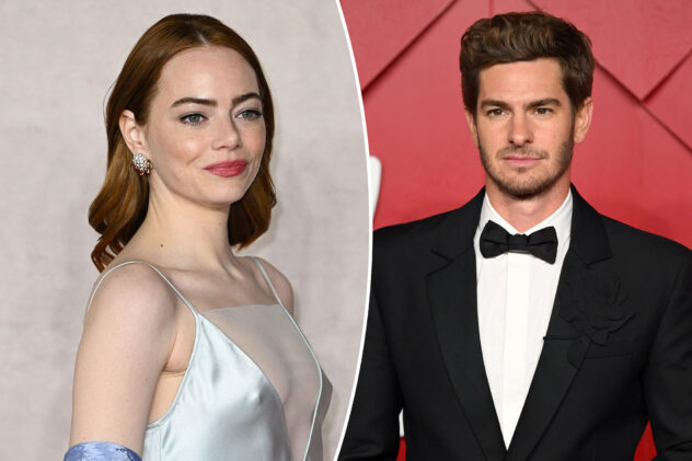 Watch Emma Stone spot ex Andrew Garfield at her film premiere: ‘This is some La La land s—t’
