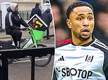 A wheely good way to travel! Fulham defender Kenny Tete is spotted heading home on a lime bike after his side's defeat by Chelsea - as he snubs luxury car for pay-as-you-go ride outside Stamford Bridge