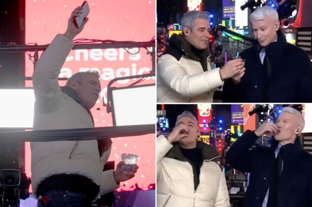 Andy Cohen, Anderson Cooper down tequila shots after CNN’s New Year’s alcohol ban: ‘Does daddy get his juice?’