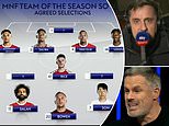 Gary Neville and Jamie Carragher agree on EIGHT players in their Premier League teams of the season so far... as Liverpool legend is slammed for leaving out Erling Haaland and Rodri