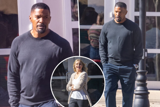 Jamie Foxx returns to ‘Back In Action’ set for the first time with Cameron Diaz after health scare
