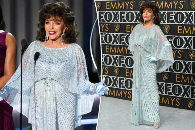 Joan Collins, 90, stuns Emmys 2024 viewers with ageless look: ‘What kind of vampire diet’ is she on?
