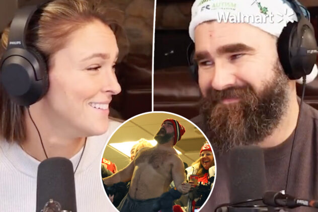 Kylie Kelce was initially ‘all for’ husband Jason’s shirtless antics — until ‘chaos’ ensued