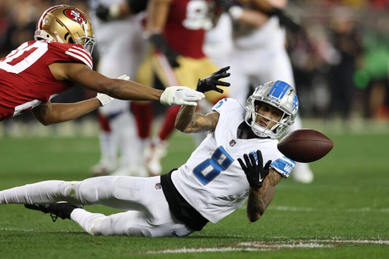 Lions’ Josh Reynolds has few answers for big NFC Championship drops: ‘S–t happens’