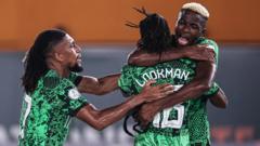 Nigeria beat Cameroon in last 16 with Lookman double