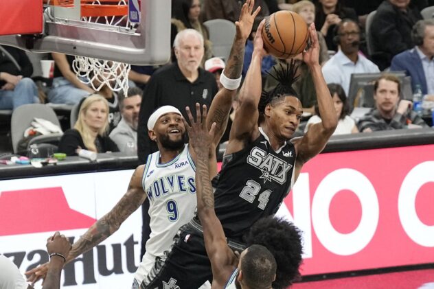 Spurs use a strong fourth quarter to rally past Timberwolves for thrilling win