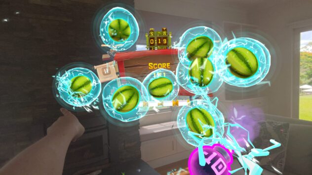 Super Fruit Ninja Screenshots Are The First Tease Of 'Spatial' Gaming On Apple Vision Pro