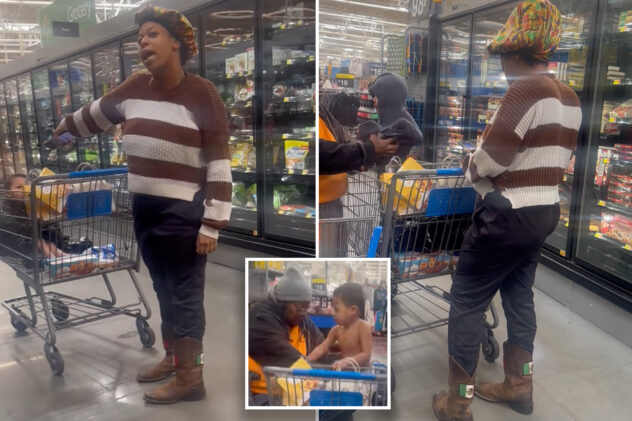 Walmart employee claims she was fired for confronting shopper toting unclothed baby in freezing temps