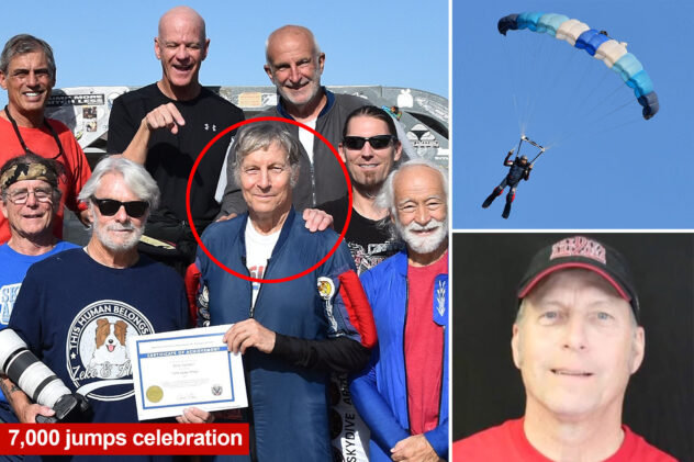 73-year-old ‘expert’ skydiver is killed after parachute fails to open at 14,000 feet