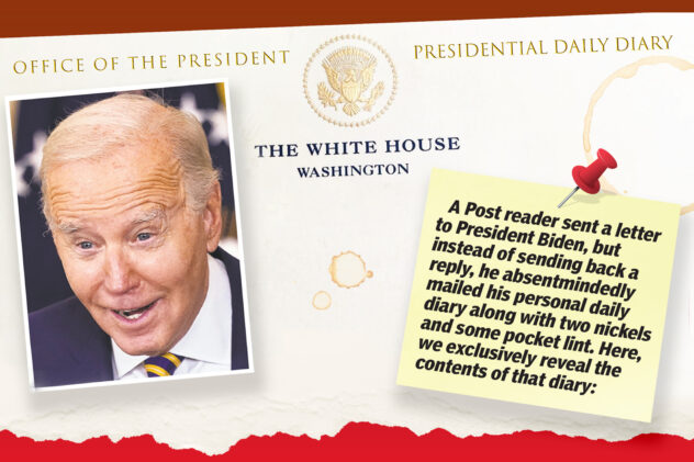 Biden’s day ‘diary’ revealed! (At least as far as he can remember)