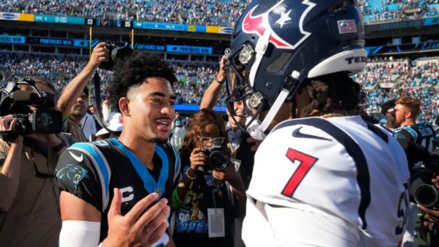 C.J. Stroud offers words of encouragement to Bryce Young after disappointing rookie season