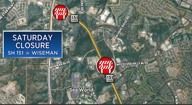 Construction to shut down part of Highway 151 on far West Side