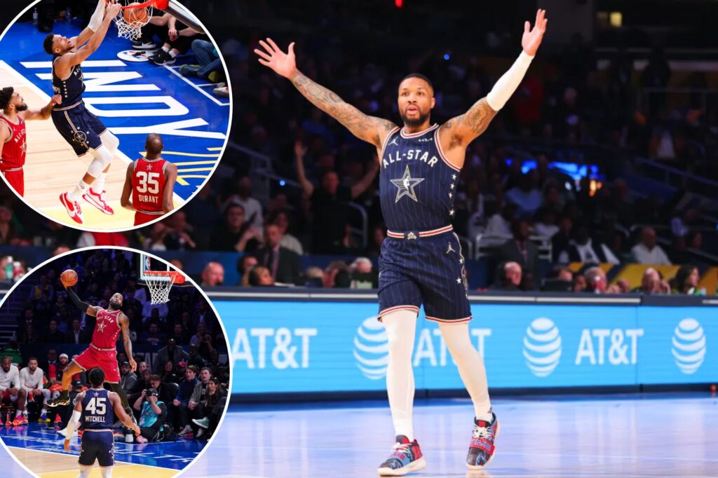Damian Lillard leads East by West in NBA All-Star Game that smashes scoring records