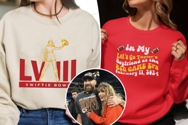 Forget Travis Kelce jerseys, Taylor Swift Super Bowl sweatshirts are America’s hottest merch: ‘In My Chiefs Era’