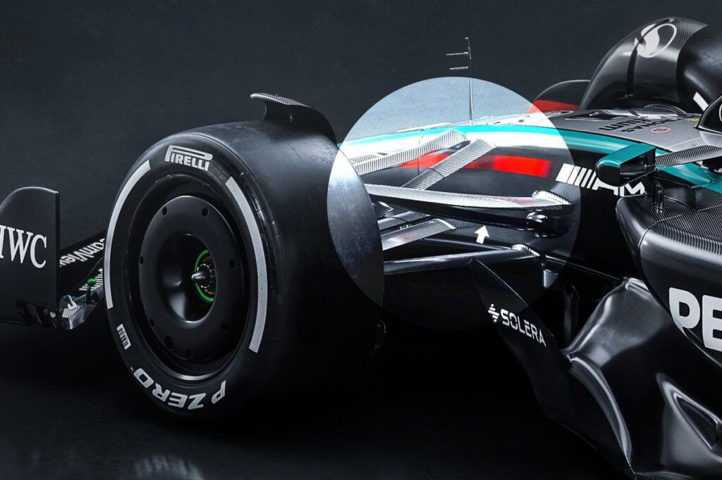 How Mercedes joined the F1 distraction brigade with its W15 double suspension