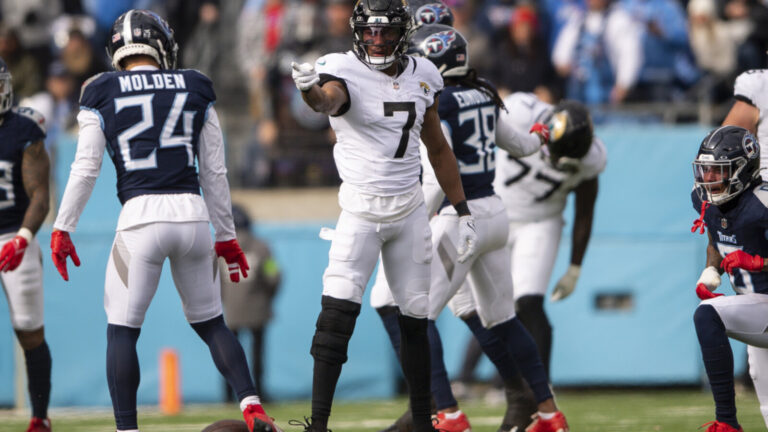 Jaguars wide receiver Zay Jones could be a potential cut candidate to save cap space