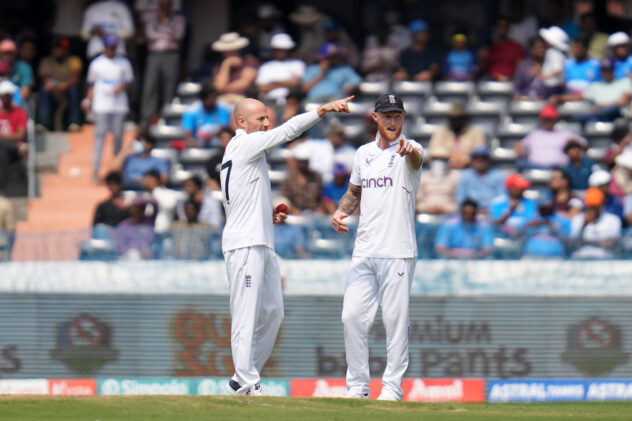 Leach ruled out of rest of Test series in India