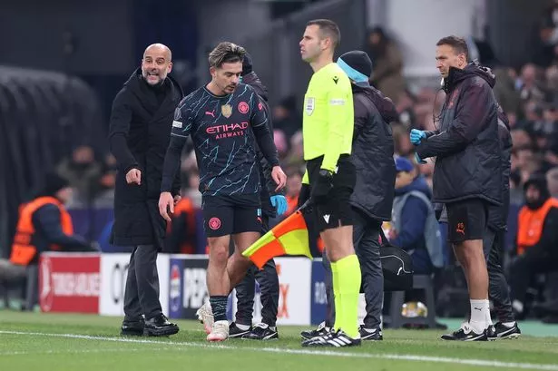 Man City could be without four players for Chelsea as Pep Guardiola gives Jack Grealish update