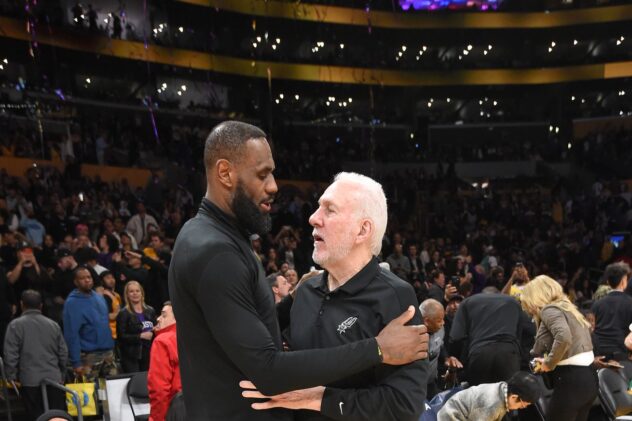 Open Thread: A nice moment between LeBron James and Gregg Popovich