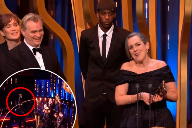 Prankster crashes ‘Oppenheimer’ acceptance speech at BAFTAs, gets removed by security