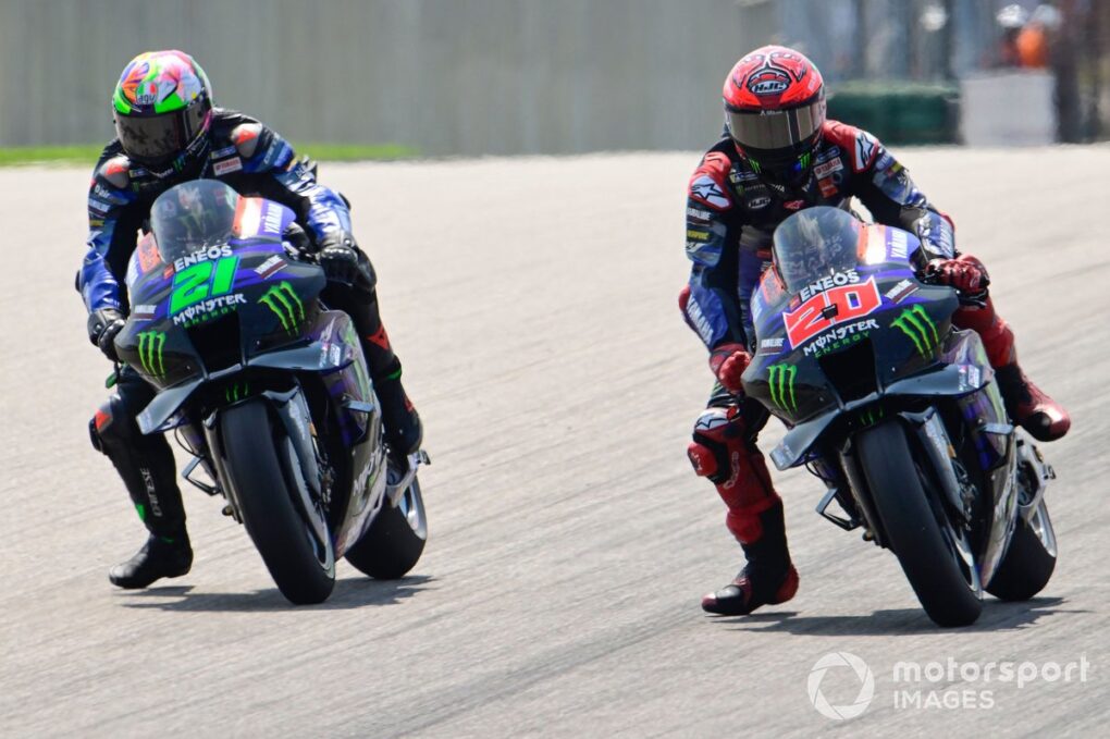 Quartararo spoken to Rins more at test than Morbidelli in four years as MotoGP team-mates