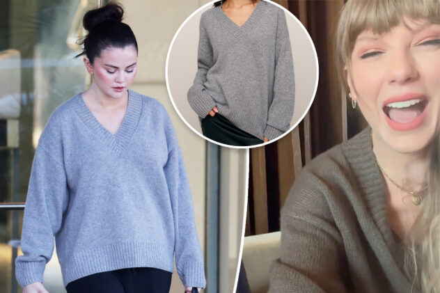 Taylor Swift and Selena Gomez both own this cozy sweater – and it’s still in stock