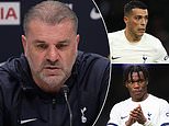 Tottenham boss Ange Postecoglou confirms Pedro Porro and Destiny Udogie are OUT of Saturday's clash with Wolves due to injury... but insists  his full-back shortage 'won't change' the way Spurs play