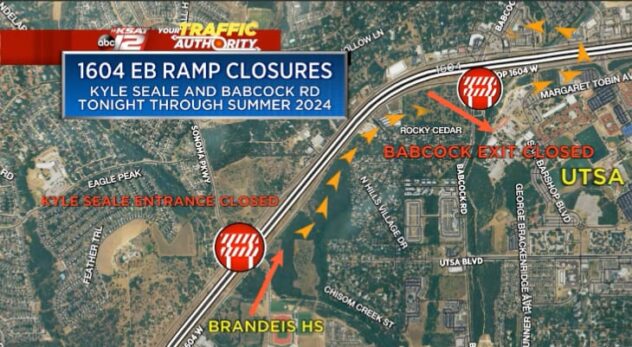 TxDOT to close two major ramps on Loop 1604 through this summer for construction