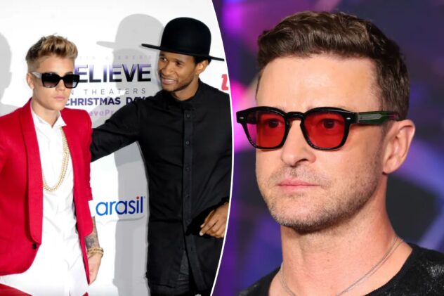 Usher says he won ‘bidding war’ with Justin Timberlake to sign Justin Bieber: ‘There can only be one Justin’