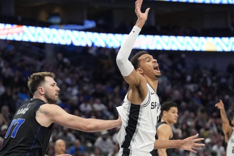 Victor Wembanyama’s milestone night a bright spot in Spurs’ loss to Mavericks