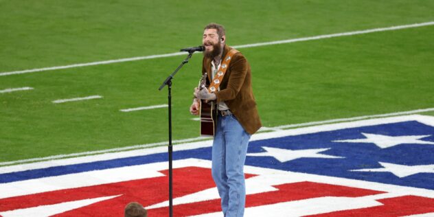 Watch Post Malone Perform “America the Beautiful” at Super Bowl 2024