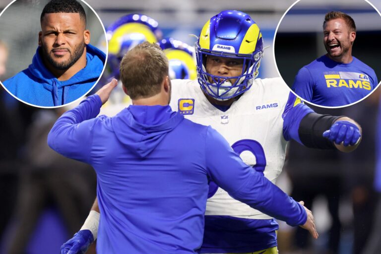 Aaron Donald’s two-word retirement message to Sean McVay after playoff heartbreak