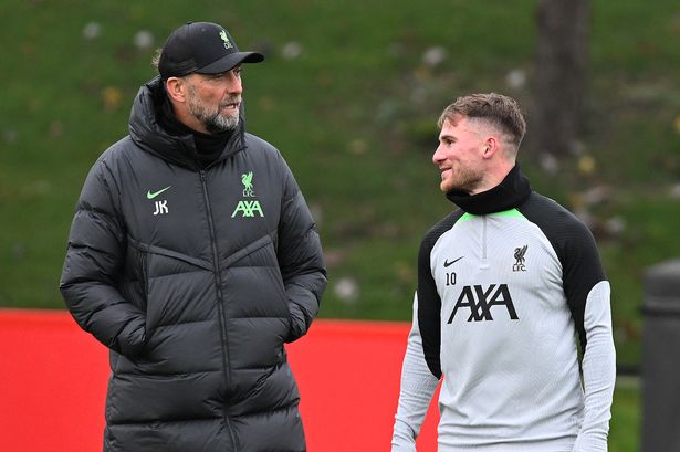 Alexis Mac Allister makes 'your fault' joke with Jürgen Klopp as Liverpool injury lift confirmed
