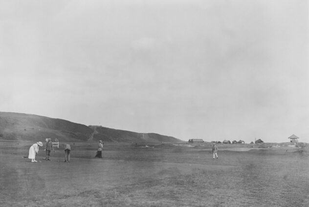 As turf falls into the sea, members at England's oldest links 9 afraid it might 'eventually lose the golf course'