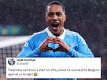 Aston Villa fans joke that Youri Tielemans 'can't buy a start' for the club, but was scoring for free with Belgium, netting twice in the first-half against England