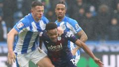 Championship: Huddersfield lead West Brom, Bristol City play Swansea